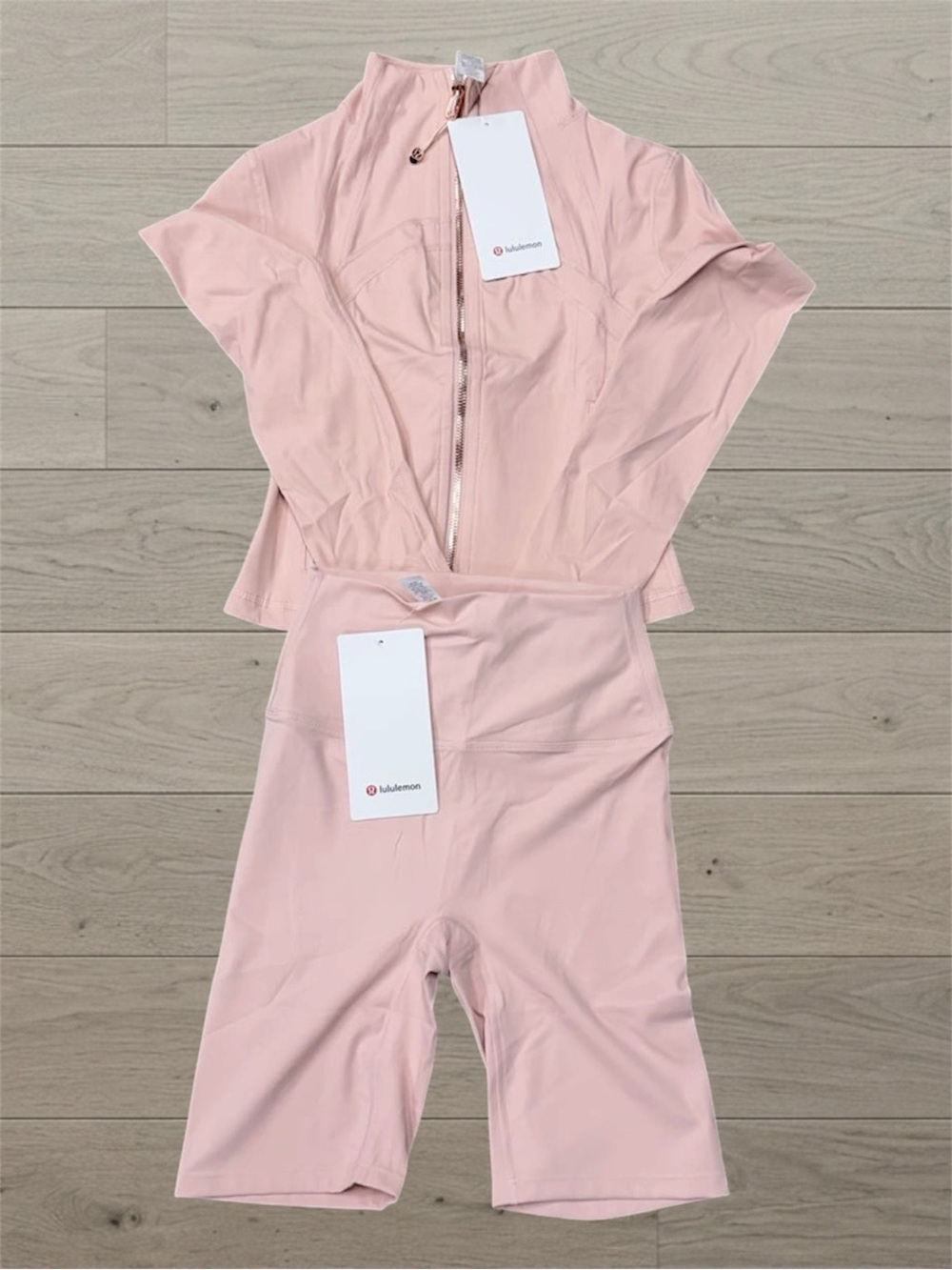 lululemon Women's Pink Jacket & Shorts Set